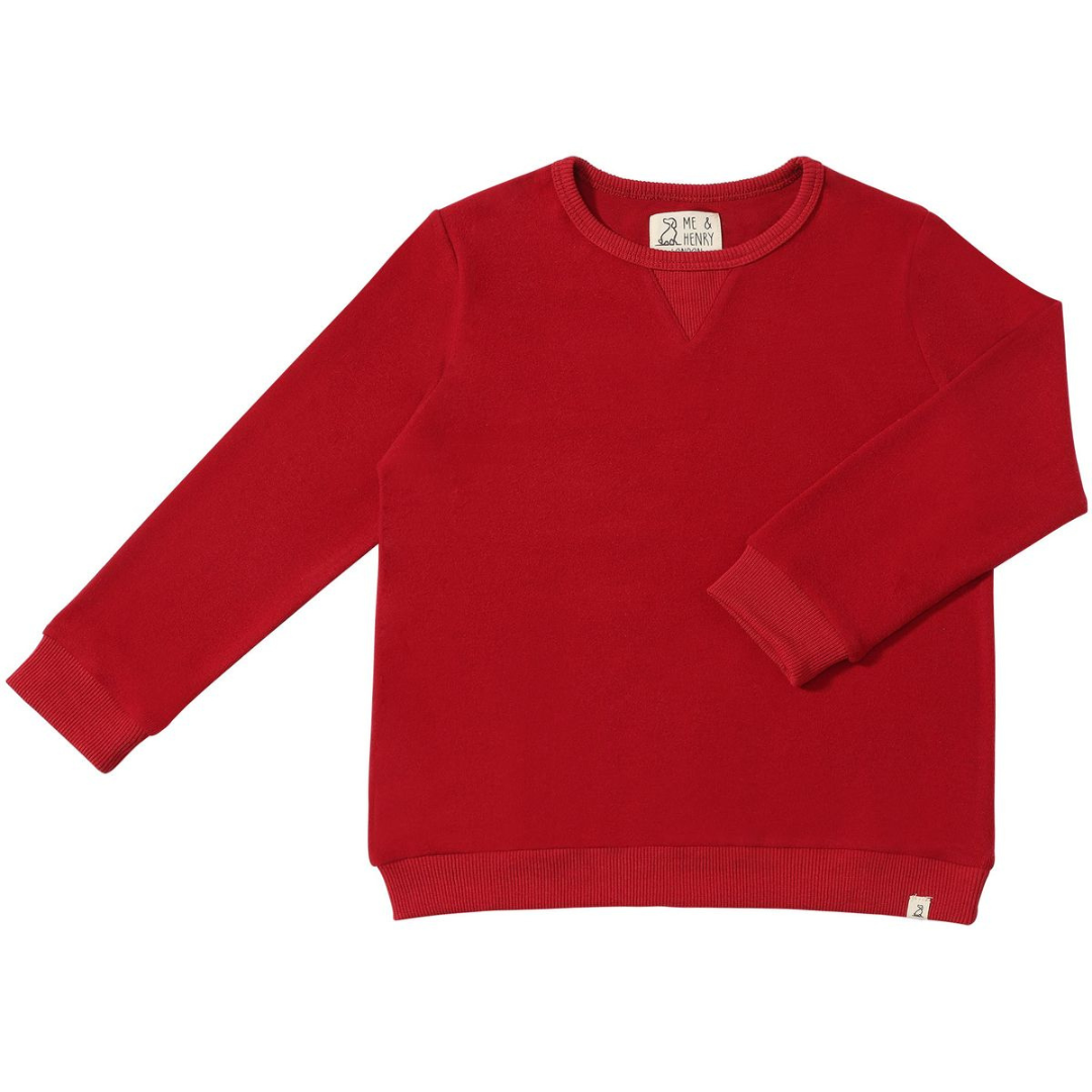 Me & Henry Tarquin Cosy Sweatshirt / Red
