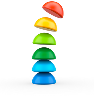 GeoMagWorld Magicube Stacking Set - 6 Piece