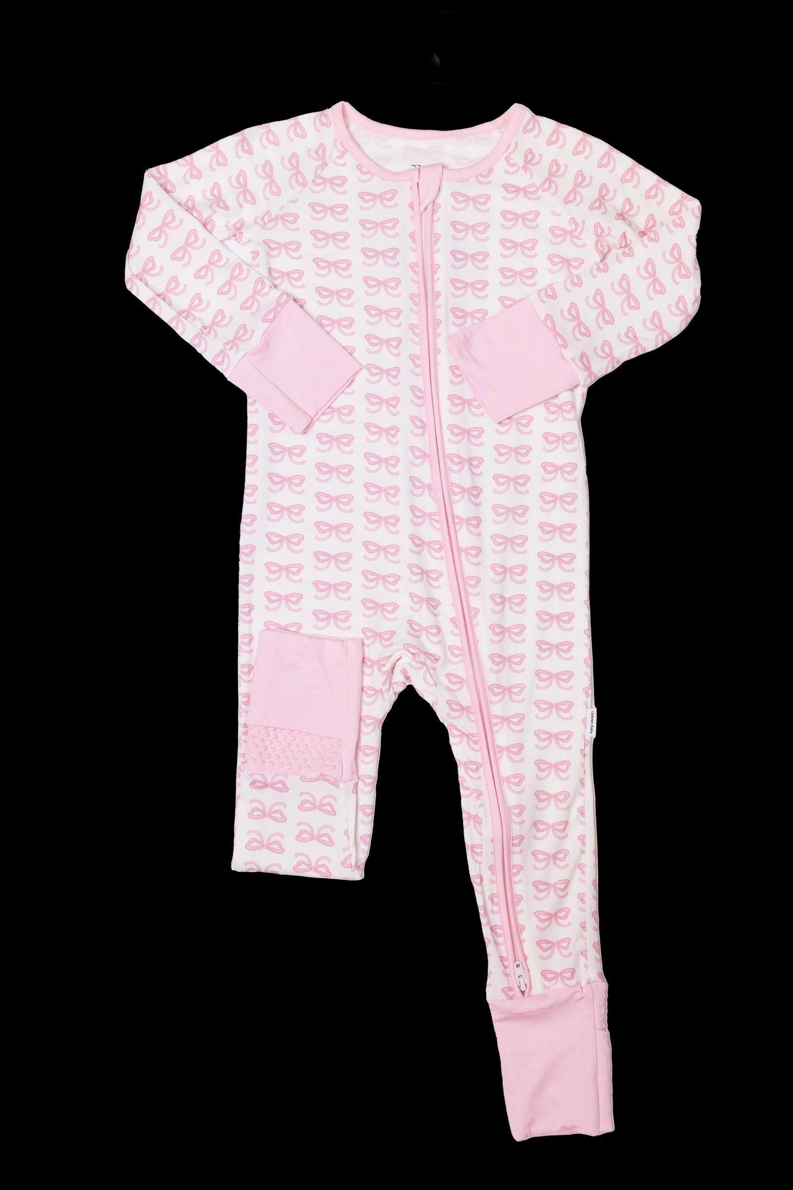 Convertible Zip Sleep Romper / Bows
