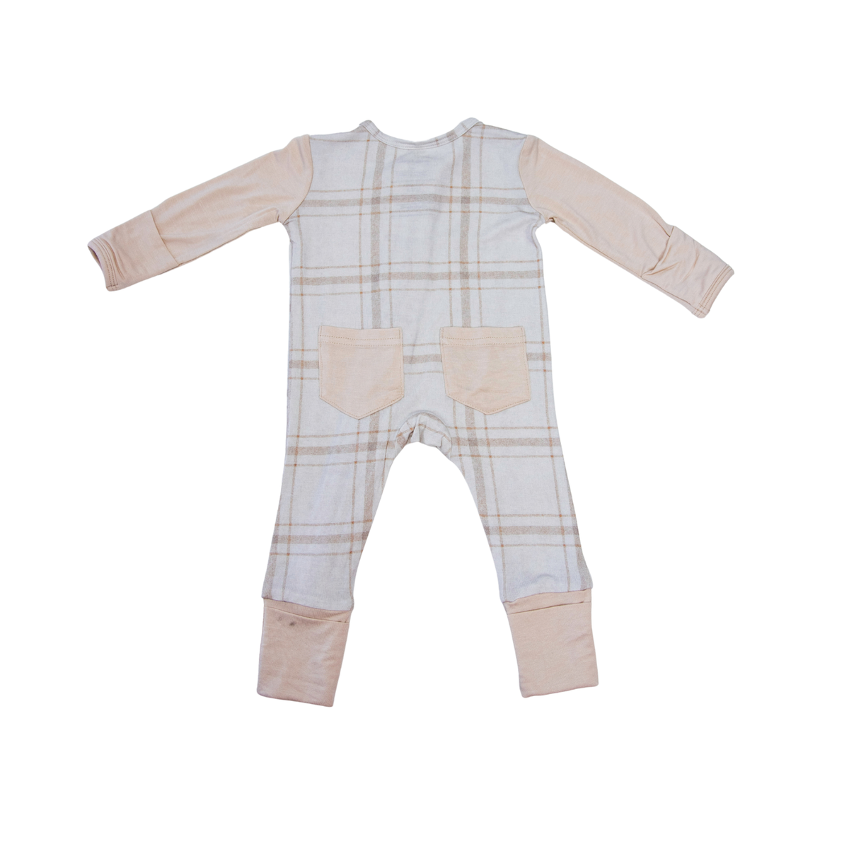 Oatmeal Plaid Footie