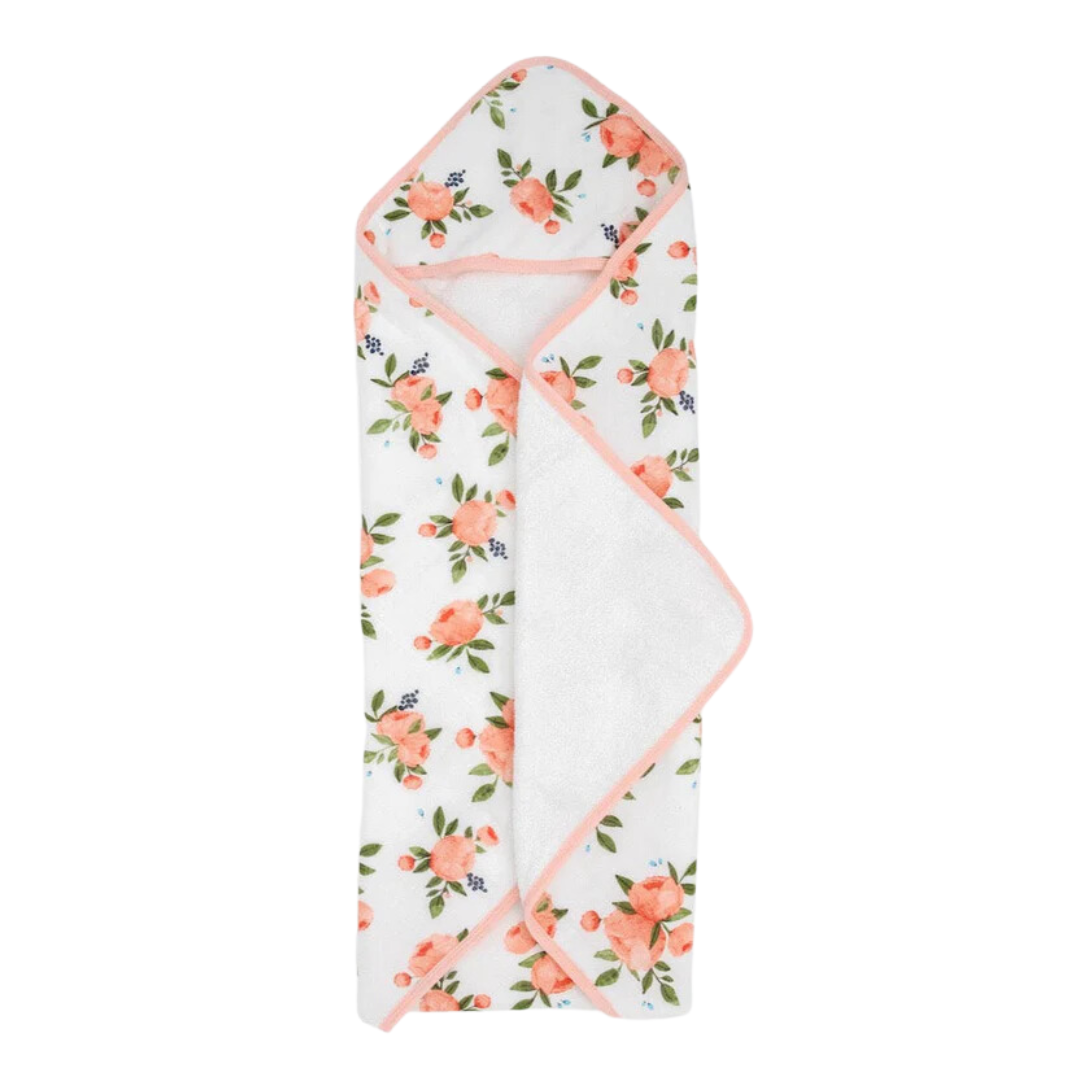 Little Unicorn Infant Hooded Towel / Watercolor Roses