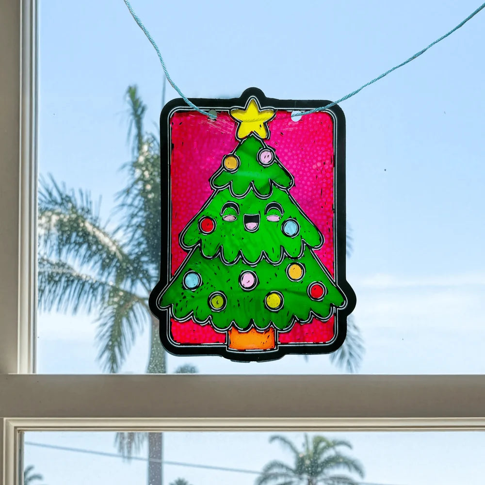 Ooly Scratch & Scribble Mini Window Banner Kit / Festive Friends