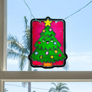 Ooly Scratch & Scribble Mini Window Banner Kit / Festive Friends