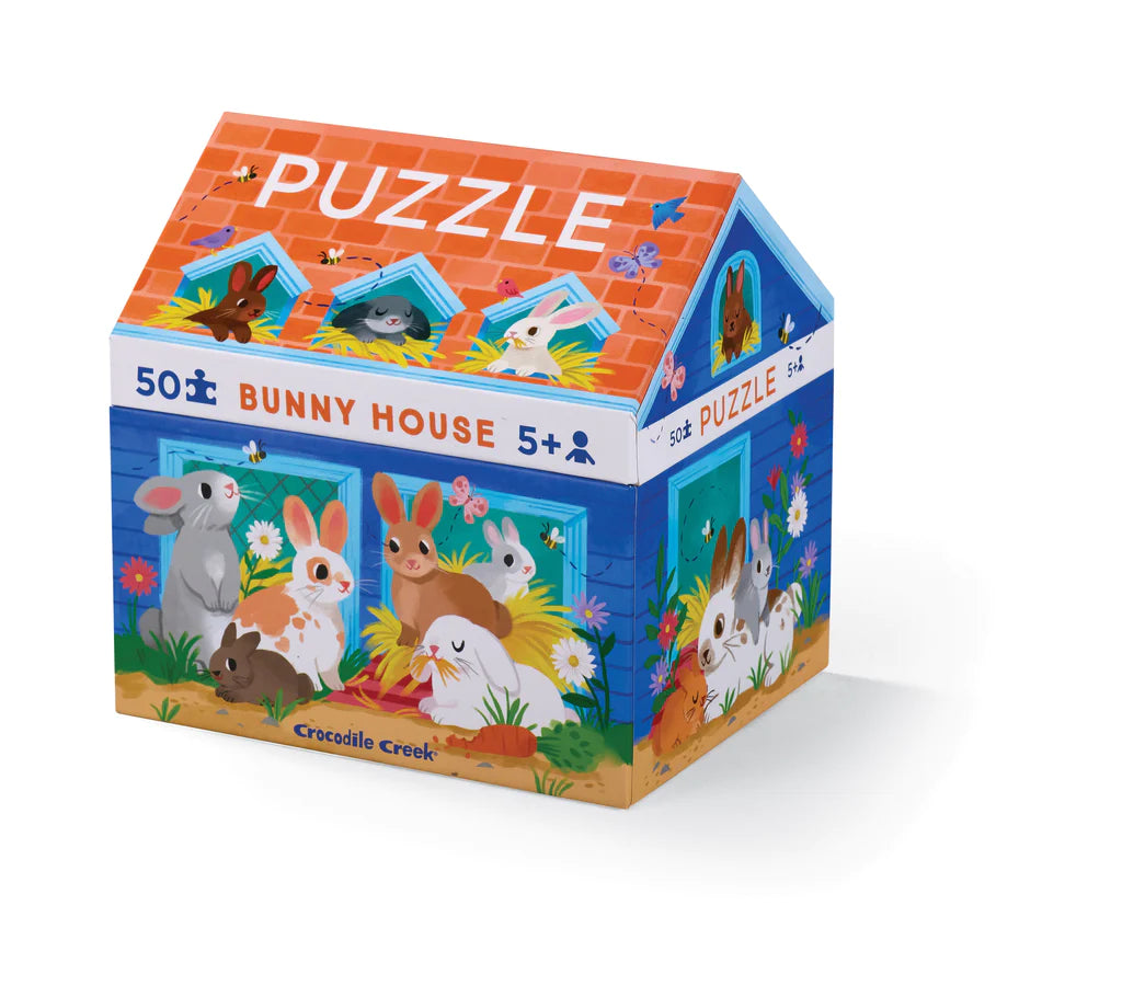 Crocodile Creek Bunny House Puzzle - 50 Pc.