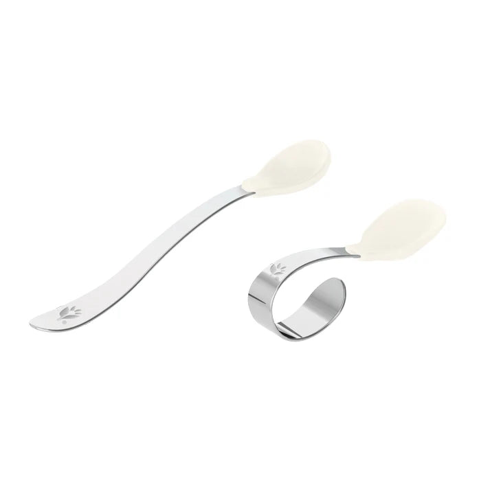Silicone and Stainless Steel Training Spoons - Spice