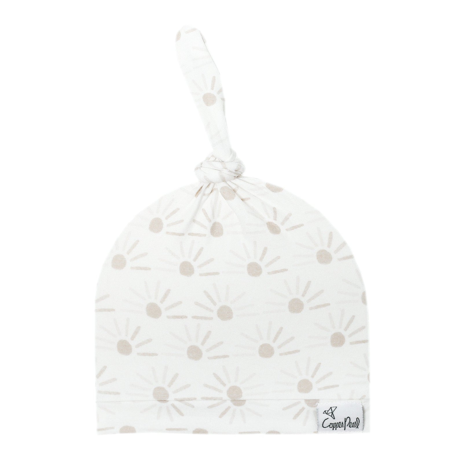 Copper Pearl Top Knot Hat / Shine