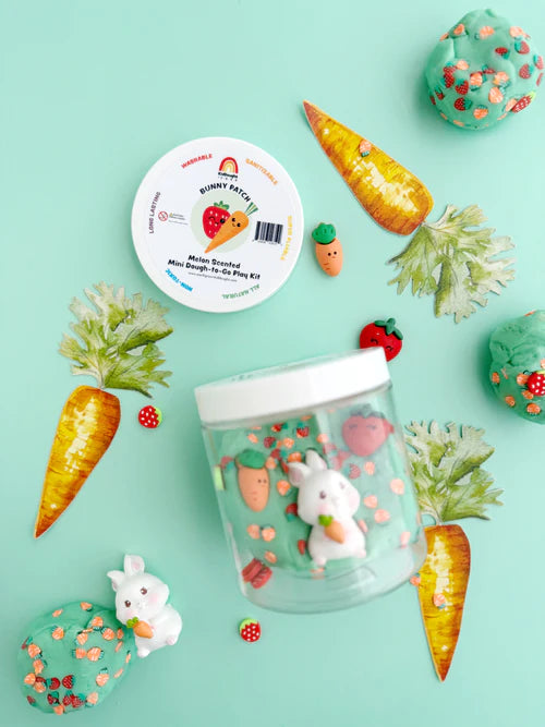 Mini Dough-to-Go Jar / Bunny Patch