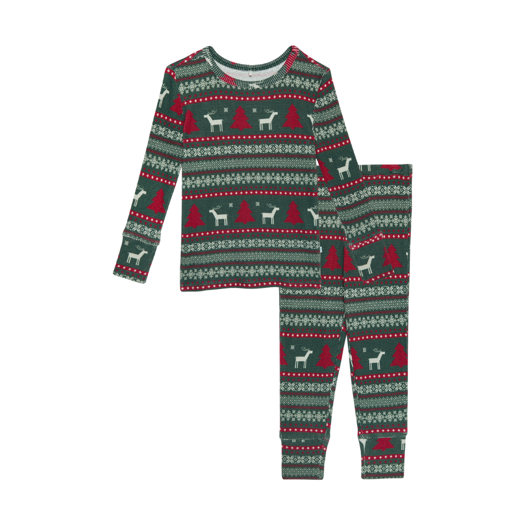 Posh Peanut Long Sleeve Pajama Set / Holiday Fair Isle