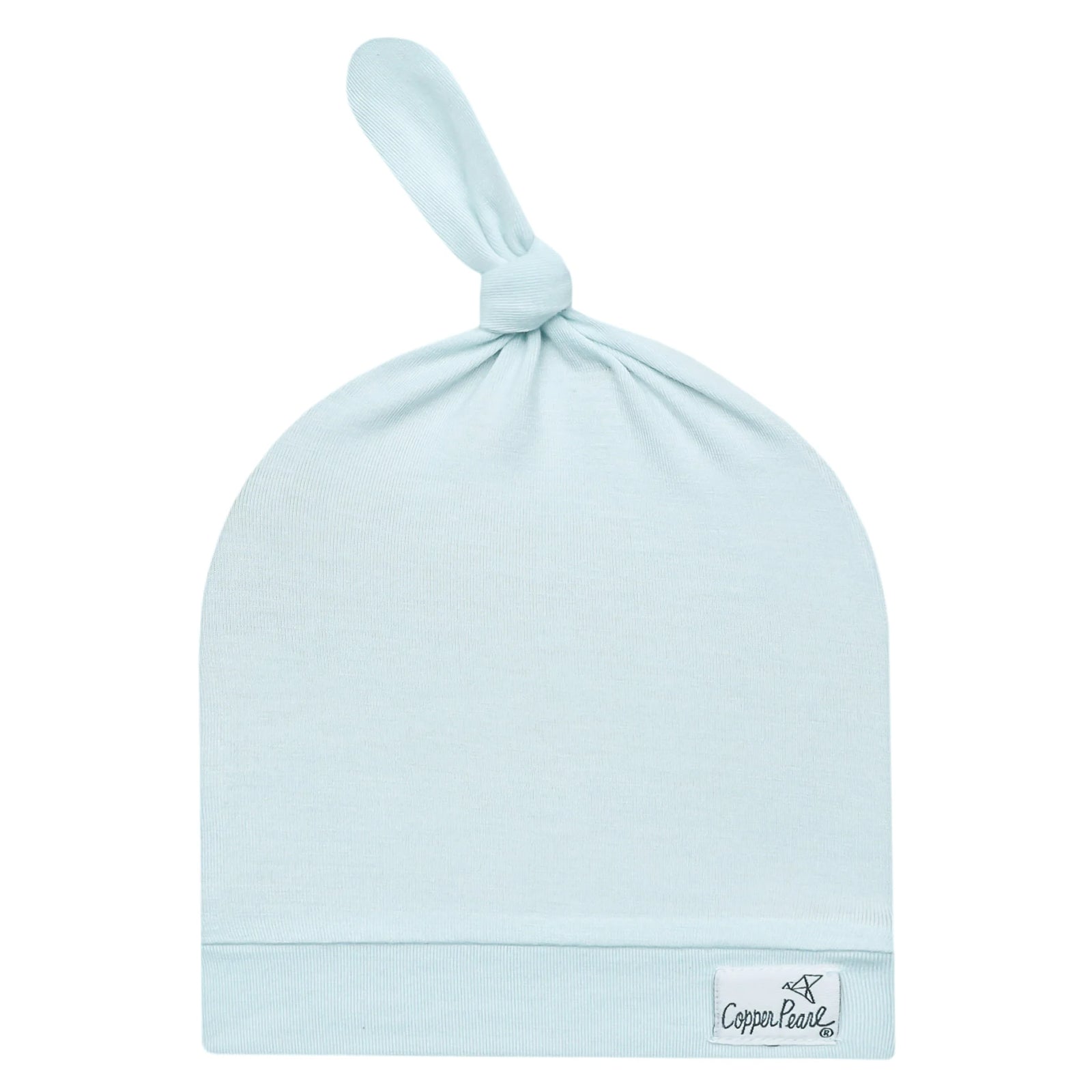 Copper Pearl Rib Knit Top Knot Hat / Air