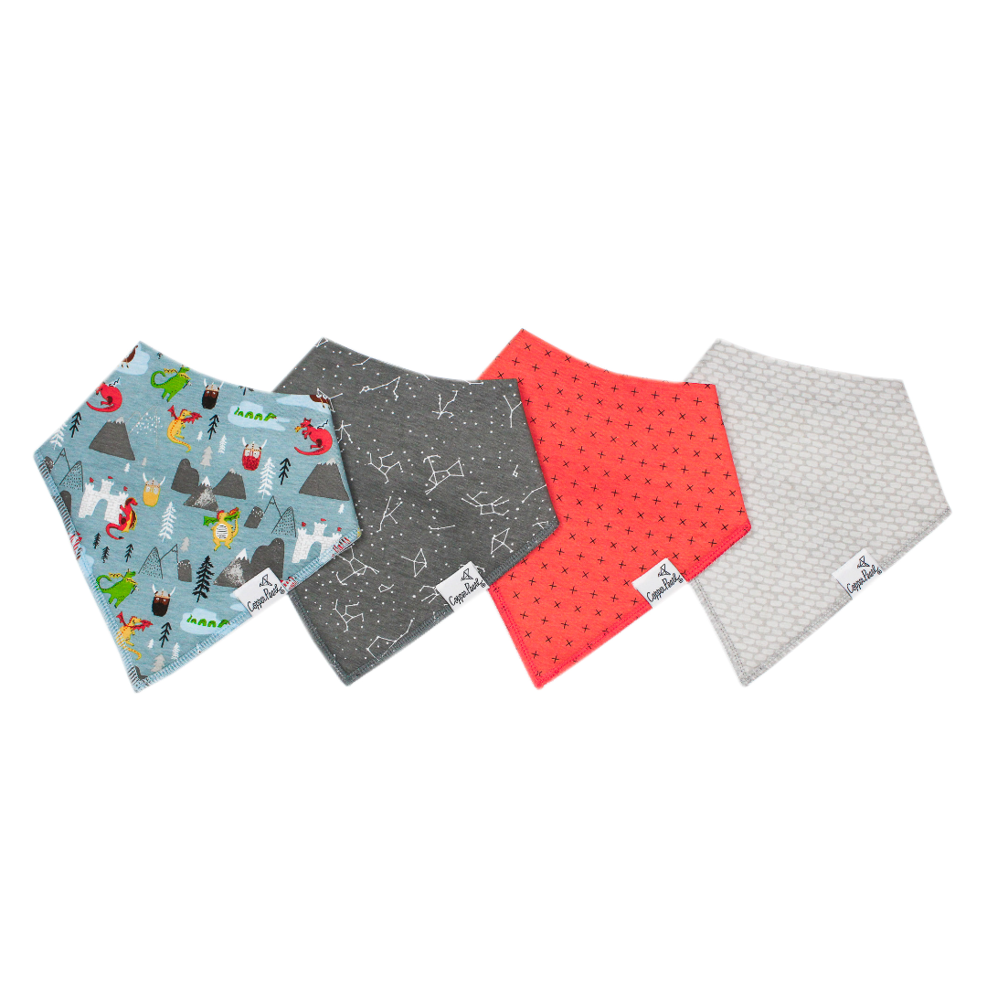 Copper Pearl Bandana Bibs / Viking