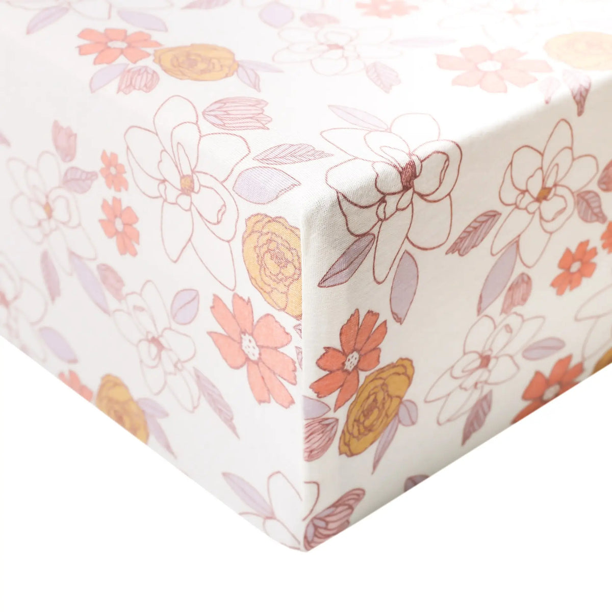 Copper Pearl Premium Knit Fitted Crib Sheet / Ferra