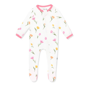 Kyte Baby Zippered Footie / Tulip
