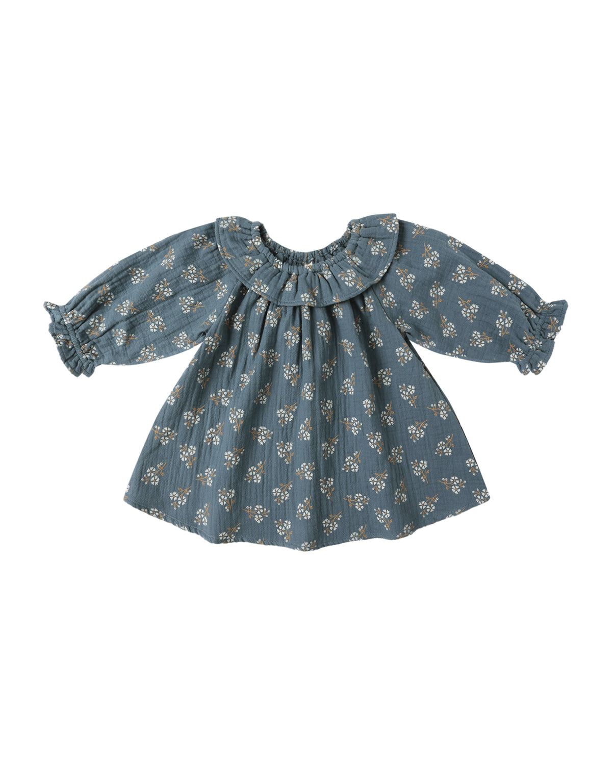 Quincy Mae Long Sleeve Isla Dress / Blue Floral