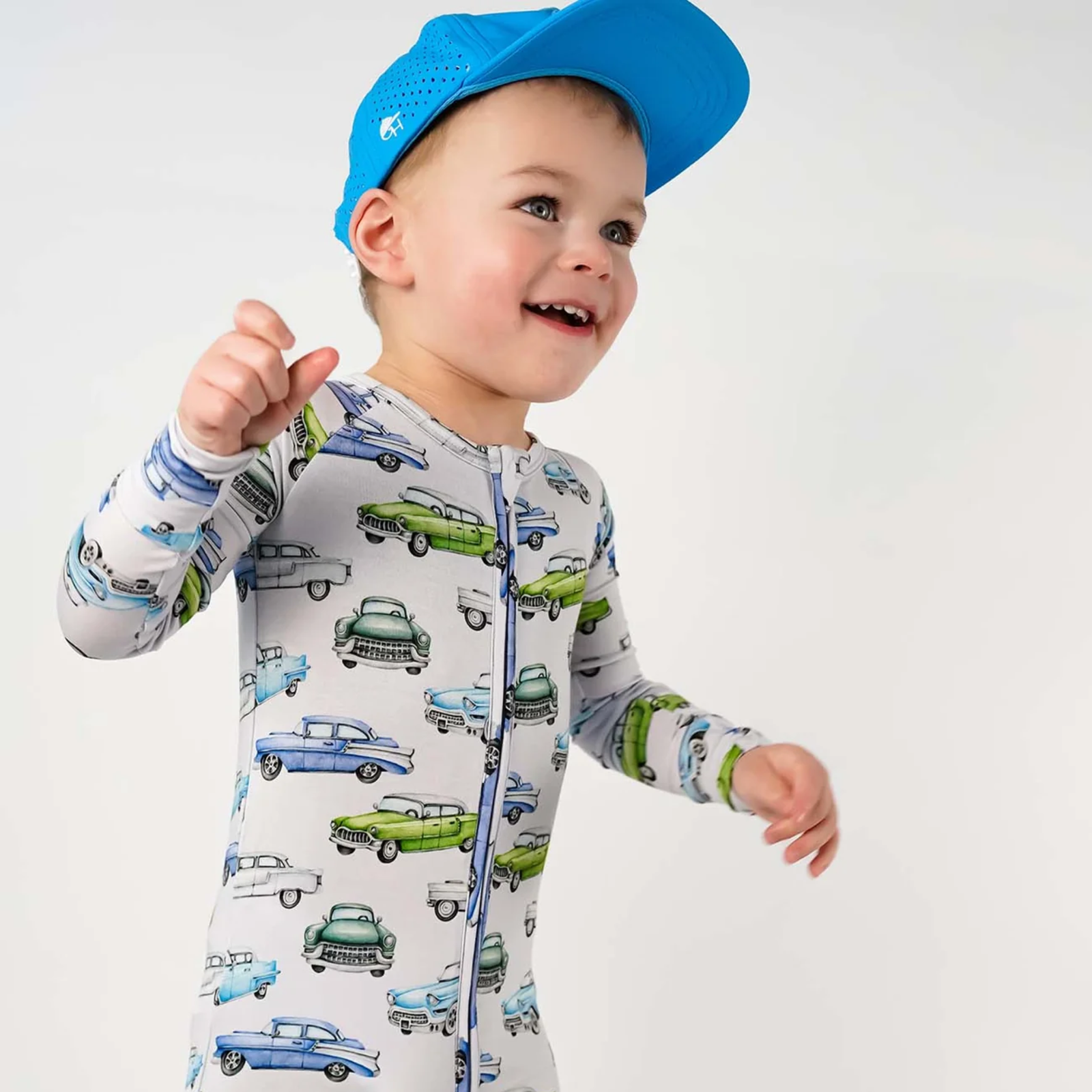 Lev Baby Poppy Convertible Romper / Elvis Cars