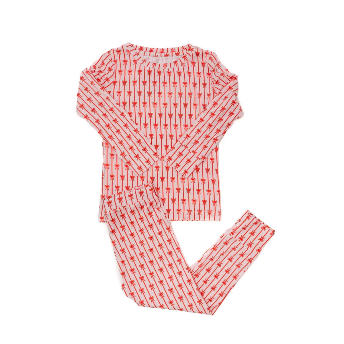 Uptown Baby Long-Sleeve Pajama Set / Holiday Bows