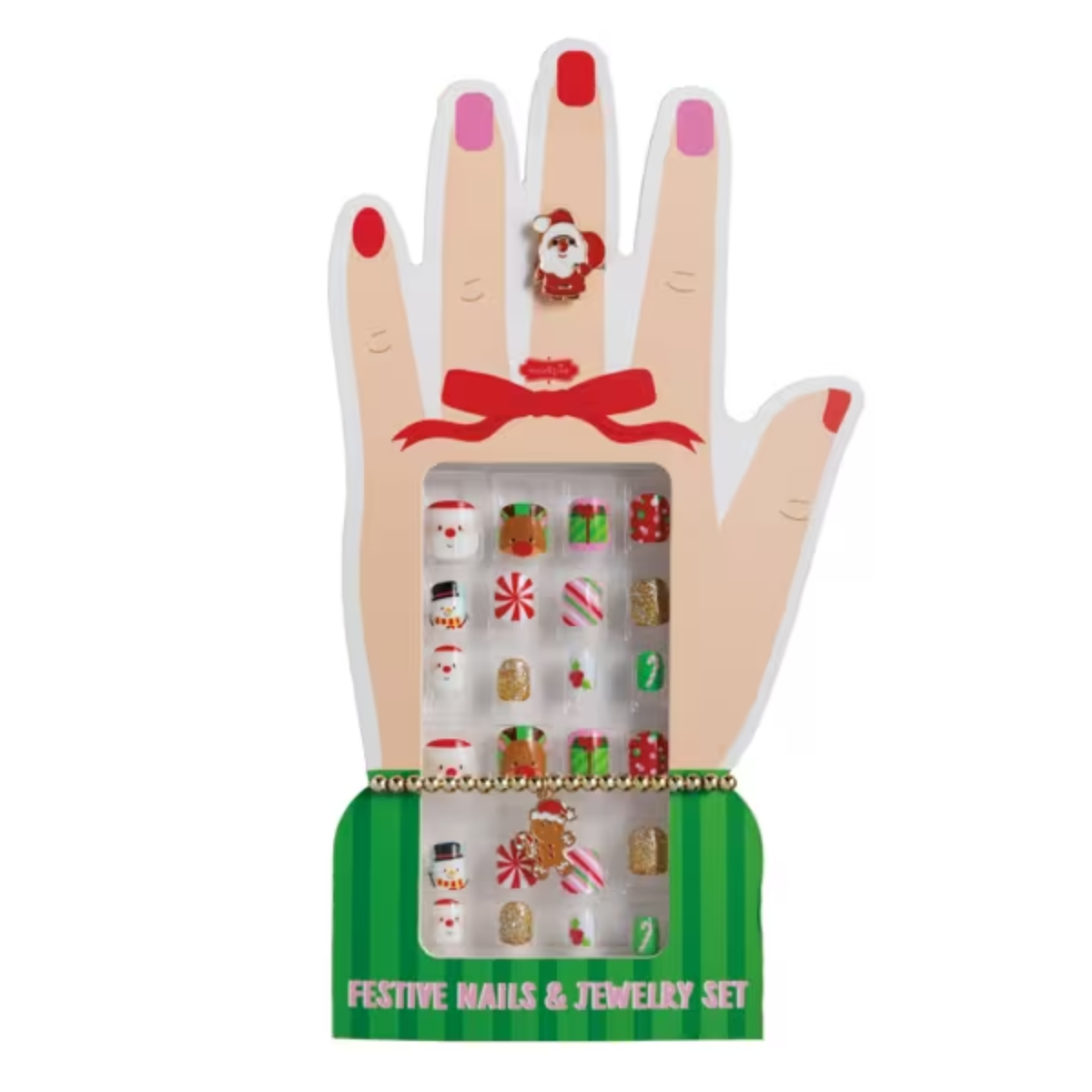 Christmas Nails & Jewelry Set