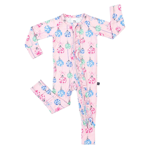 Lev Baby Ruffled Poppy Convertible Romper / Mariah Ornaments