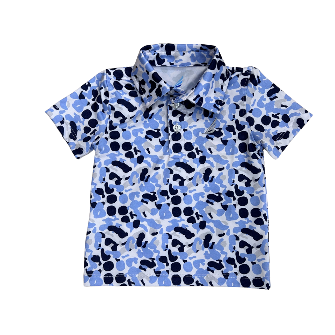 Coolybri Miles Performance Polo / Blue Camo