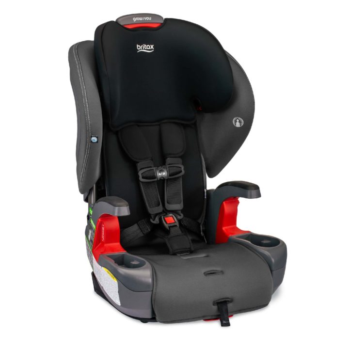 Britax Grow With You Harness-2-Booster Car Seat - Mod Black SafeWash
