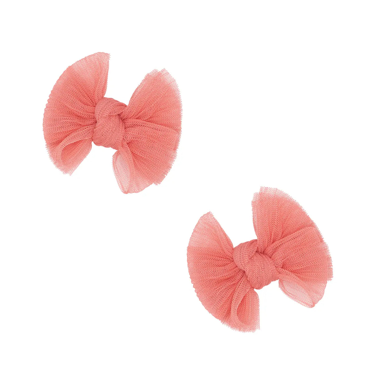 Baby FAB Tulle Clips Set / Pleated Coral