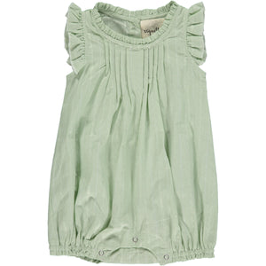 Vignette Tamsin Bubble Romper / Green Stitch