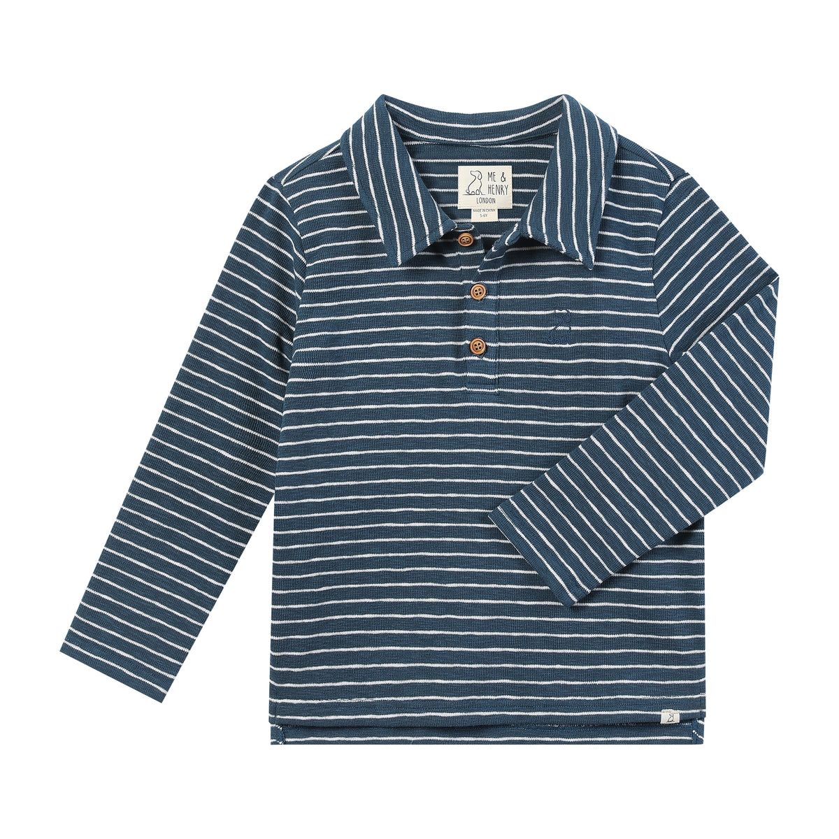 Me & Henry Spencer Polo / Blue & White Stripe