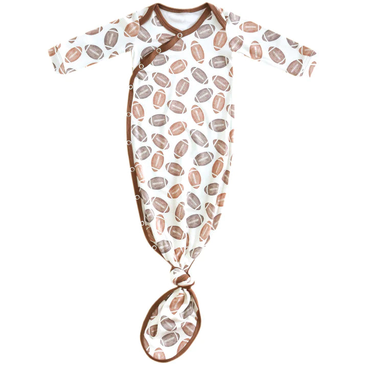 Copper Pearl Newborn Knotted Gown / Blitz