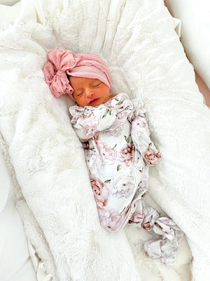 Floral Dreams Ruffled Knot Gown