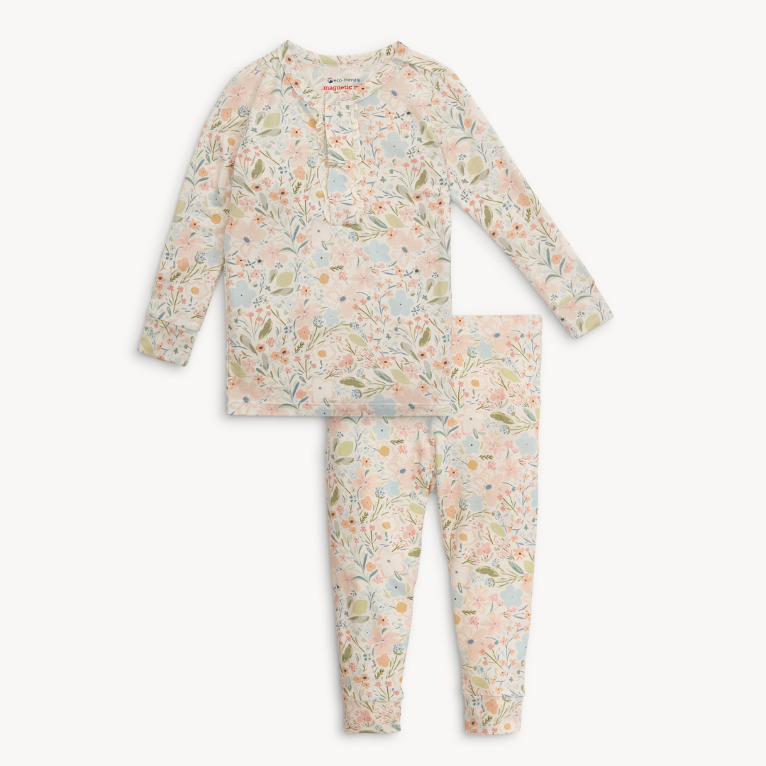 Magnetic Me Long Sleeve Magnetic Ruffle Pajama Set / Charlotte