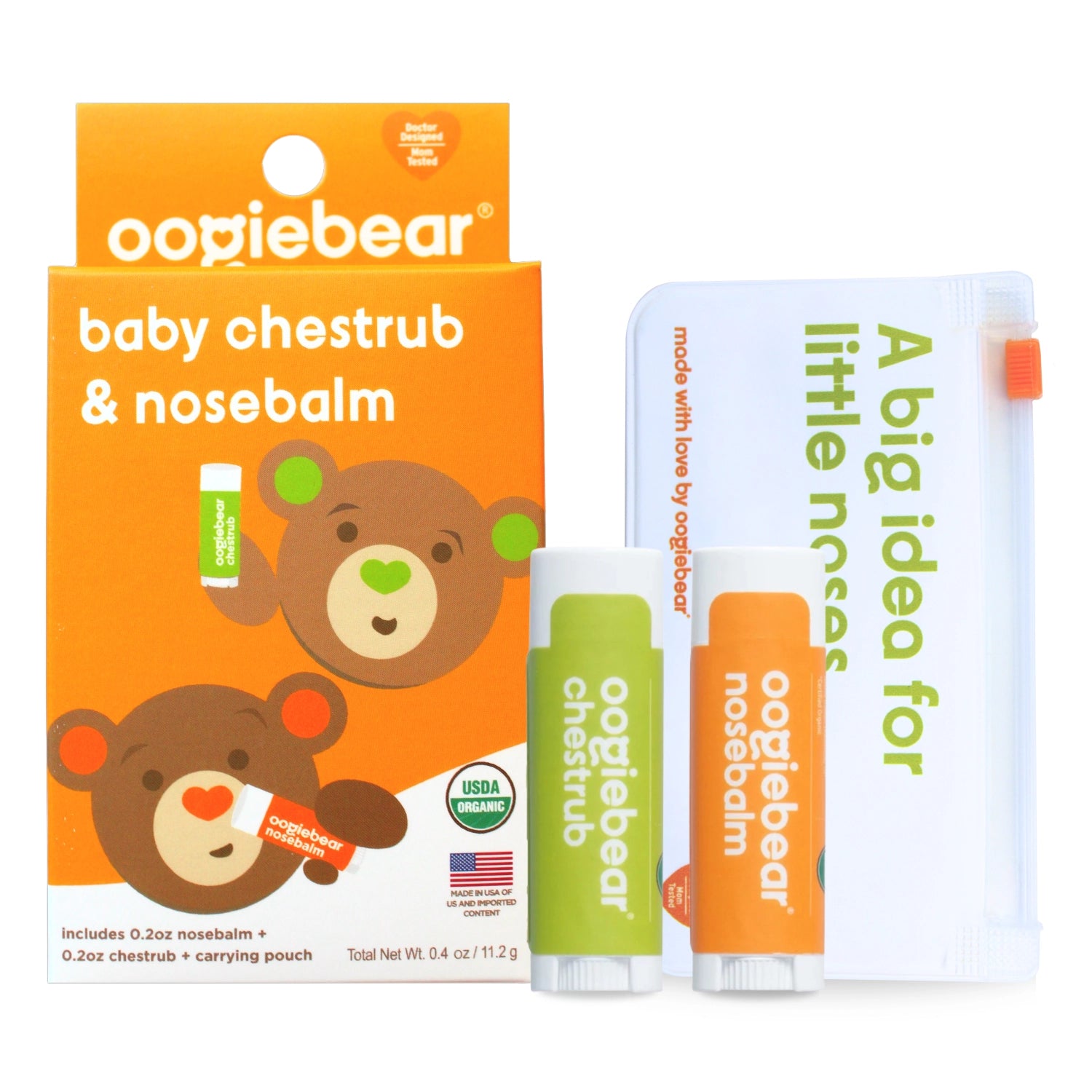 oogiebear Mini Nose Balm & Chest Rub Kit