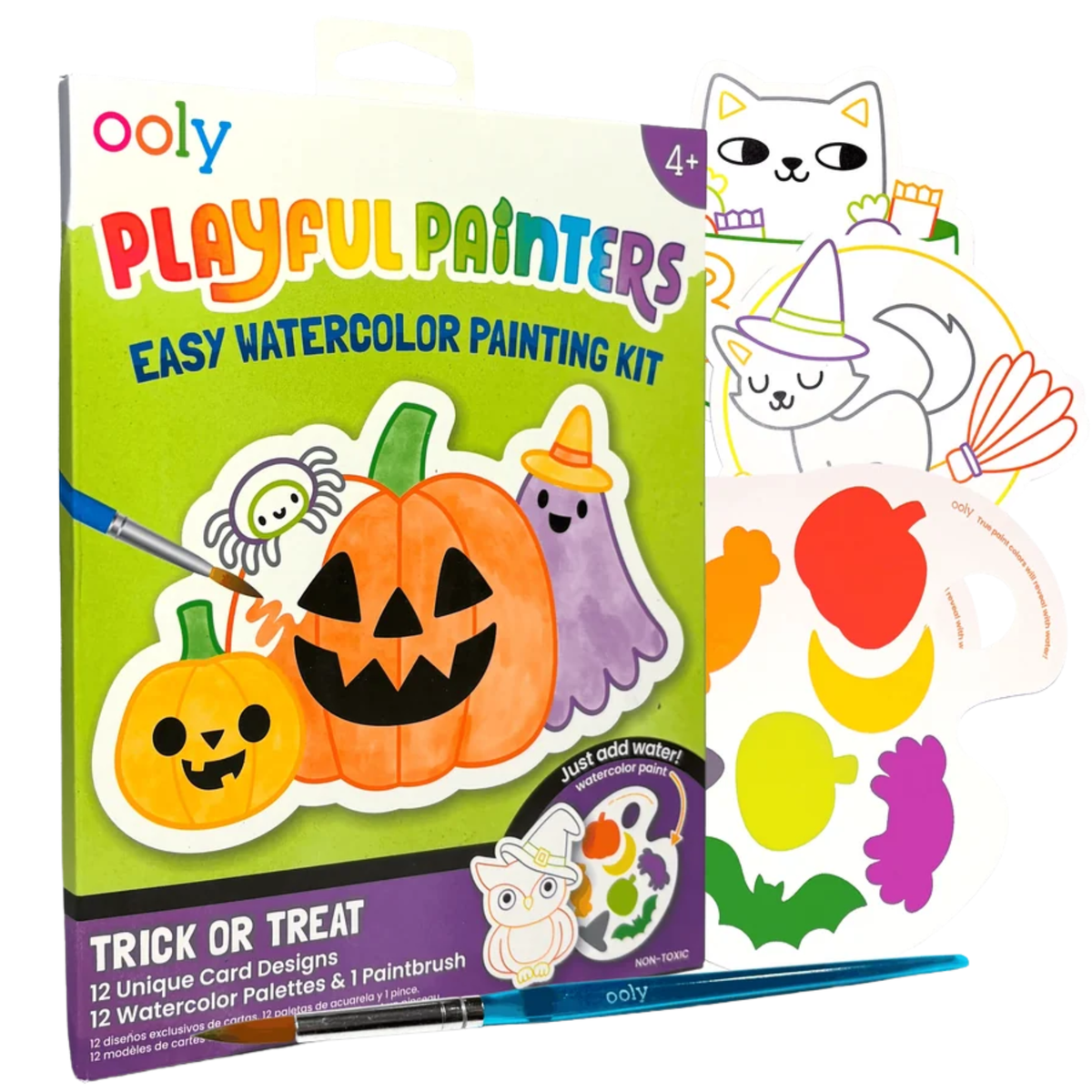 Ooly Playful Painters: Easy Watercolor Painting Kit - Trick or Treat