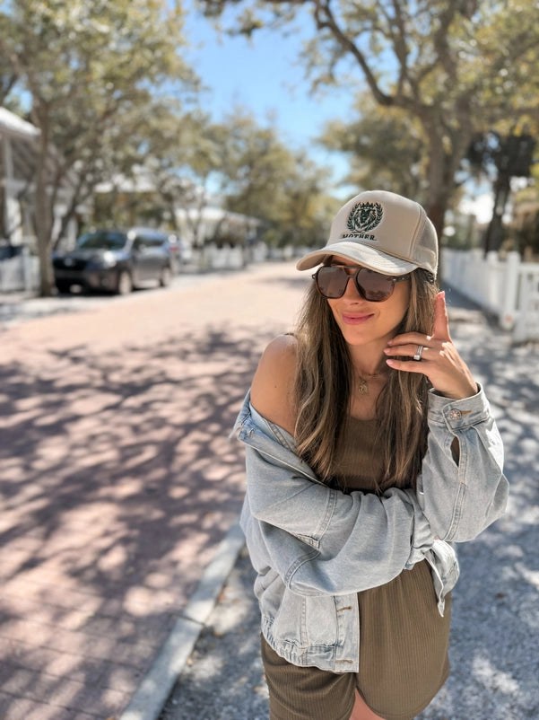 Mother Lion Trucker Hat / Tan