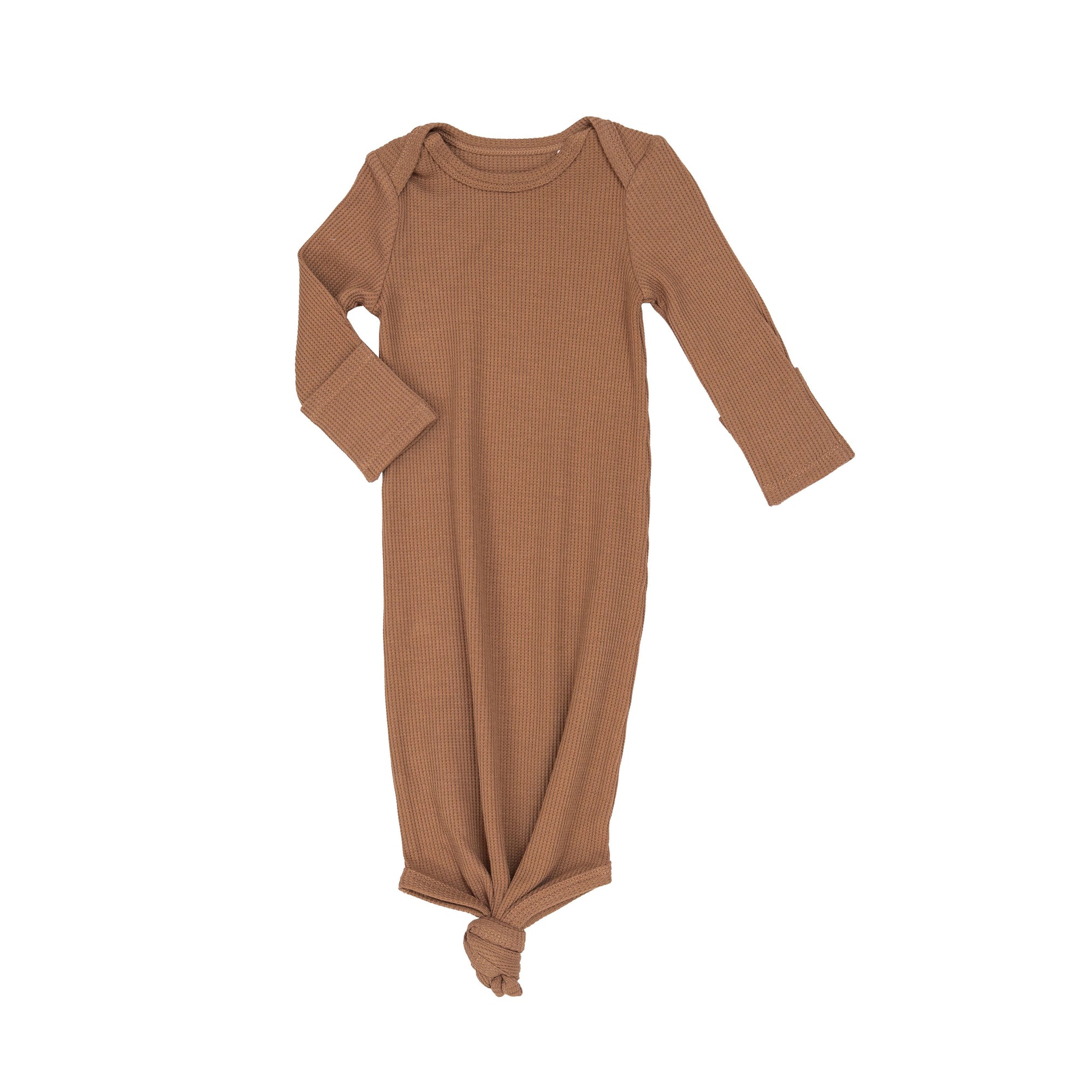 Angel Dear Knotted Gown / Pecan Brown Waffle