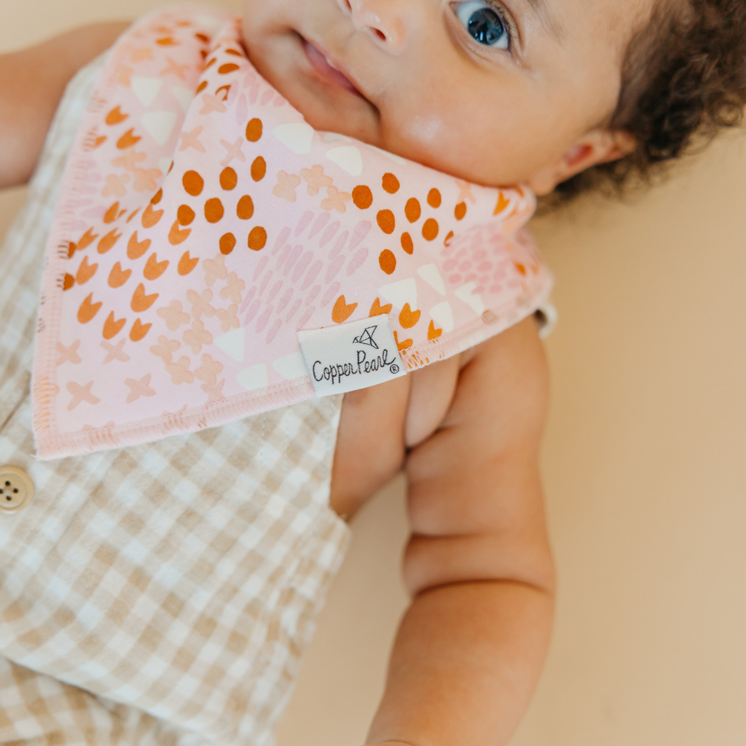 Copper Pearl Bandana Bibs / Rue