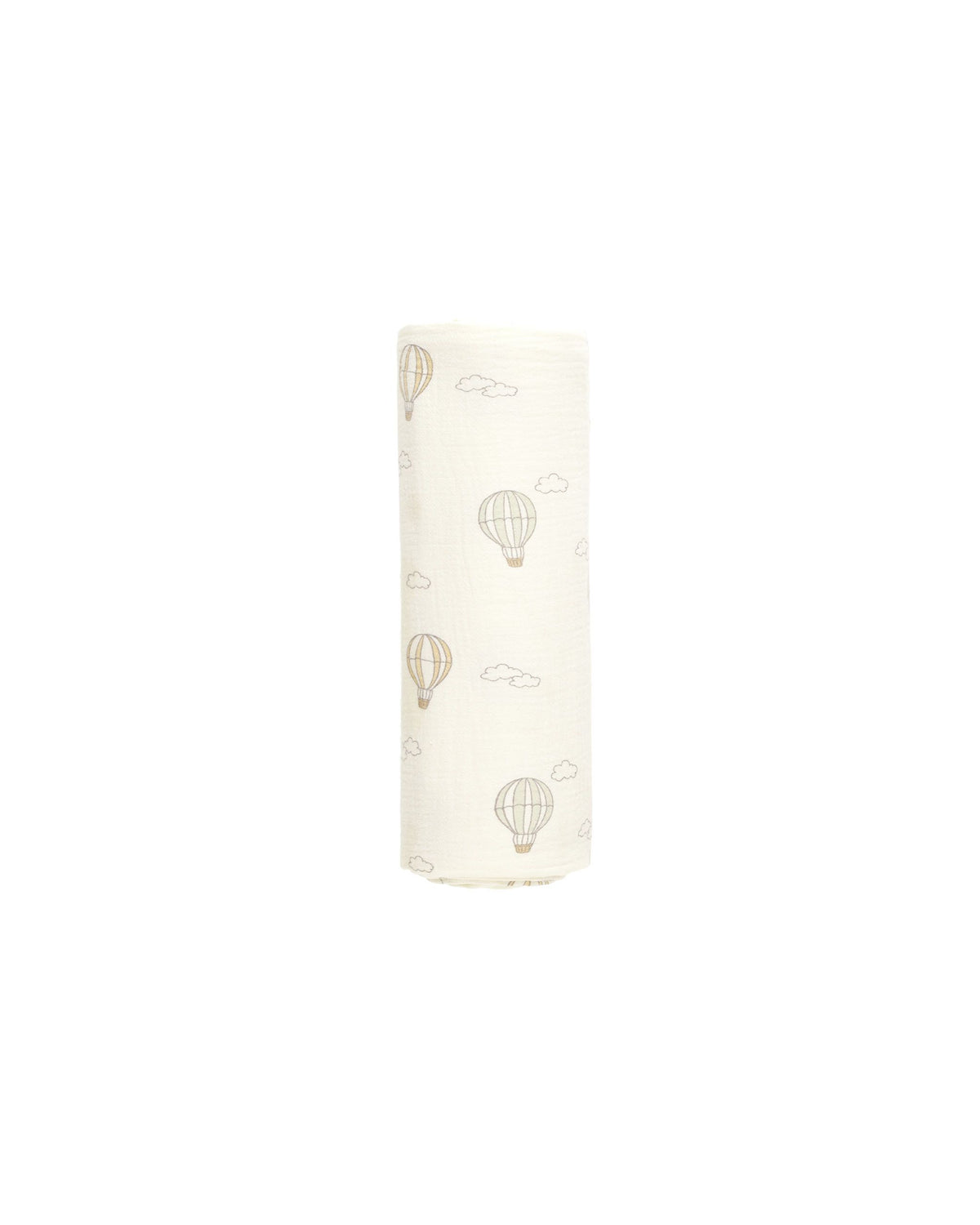 Quincy Mae Woven Swaddle Blanket / Hot Air Balloons