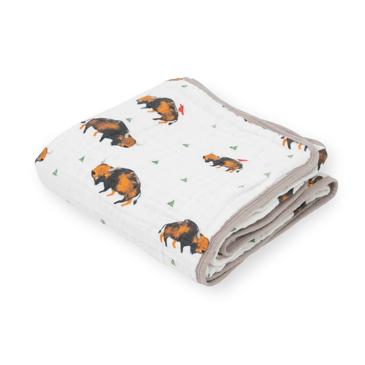 Little Unicorn Cotton Muslin Original Quilt (47"x47") / Bison