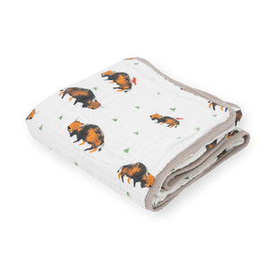 Little Unicorn Cotton Muslin Original Quilt (47"x47") / Bison