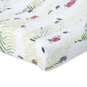 Little Unicorn Cotton Muslin Changing Pad Cover / Rolling Hills