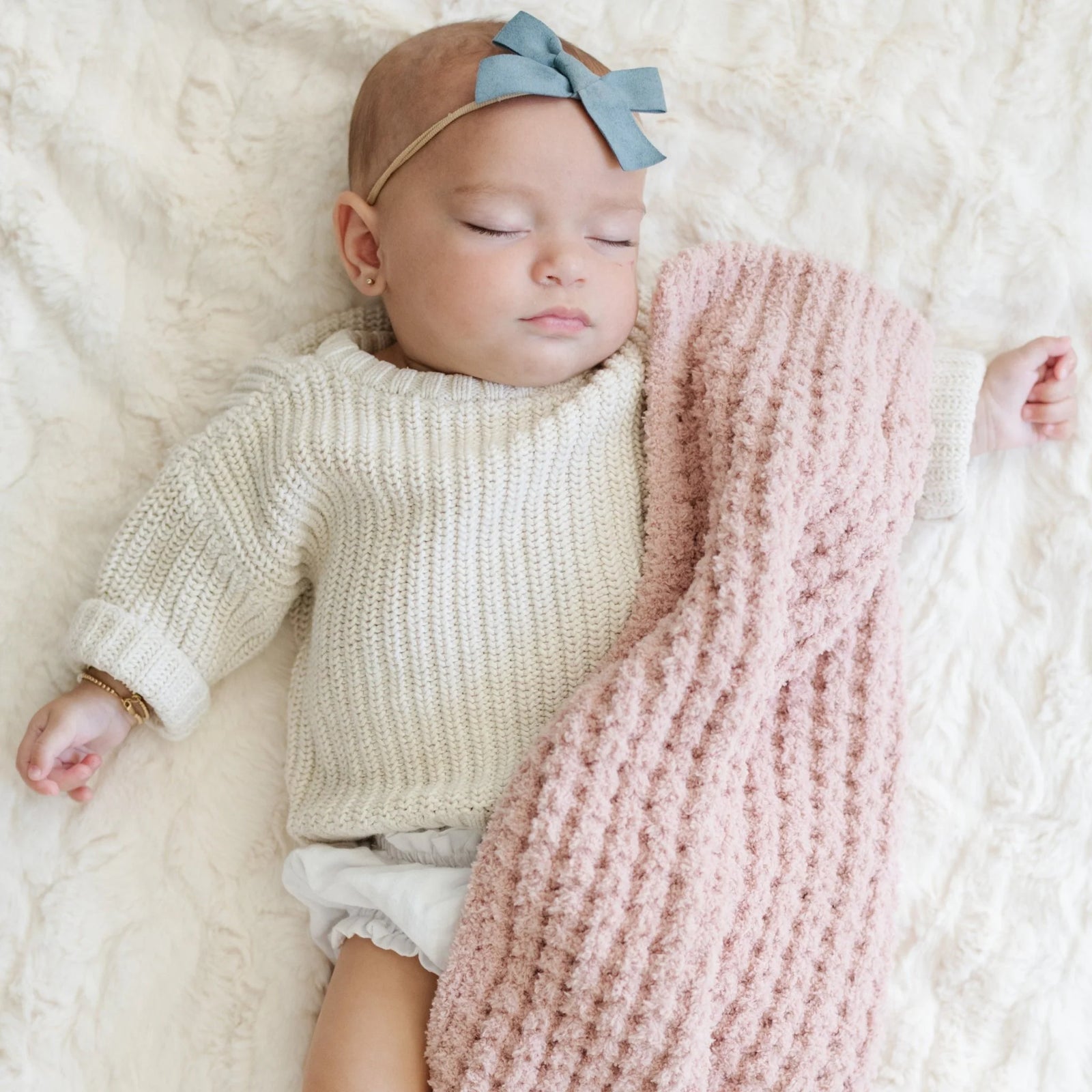 Saranoni Waffle Knit Mini Blanket (15"x20")