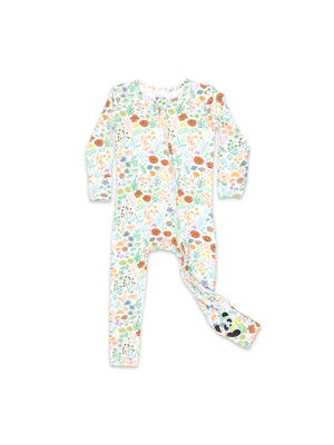 Bellabu Bear Convertible Footie / Summer Floral