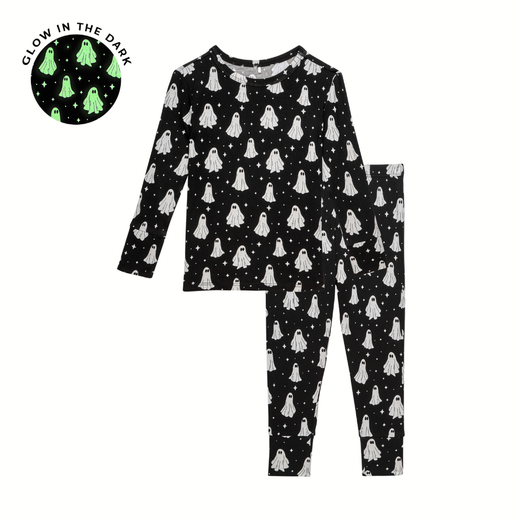 Posh Peanut Halloween Skelly glow in outlet the dark pajamas