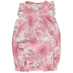 Vignette Tamsin Bubble Romper / Pink Roses