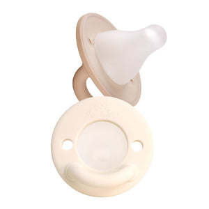 Itzy Ritzy Latch & Soothe Breastlike Pacifier Set / Taupe