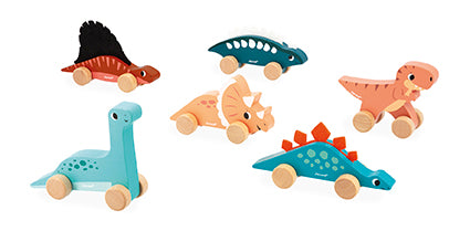 Janod Push-Along Dinos - Assorted