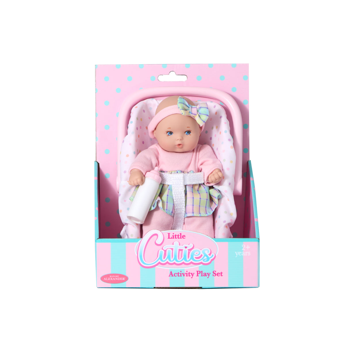 Little Cuties On the Go Doll + Doll Carrier Playset
