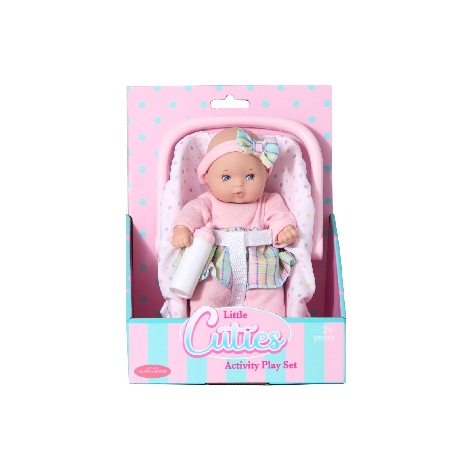 Little Cuties On the Go Doll + Doll Carrier Playset