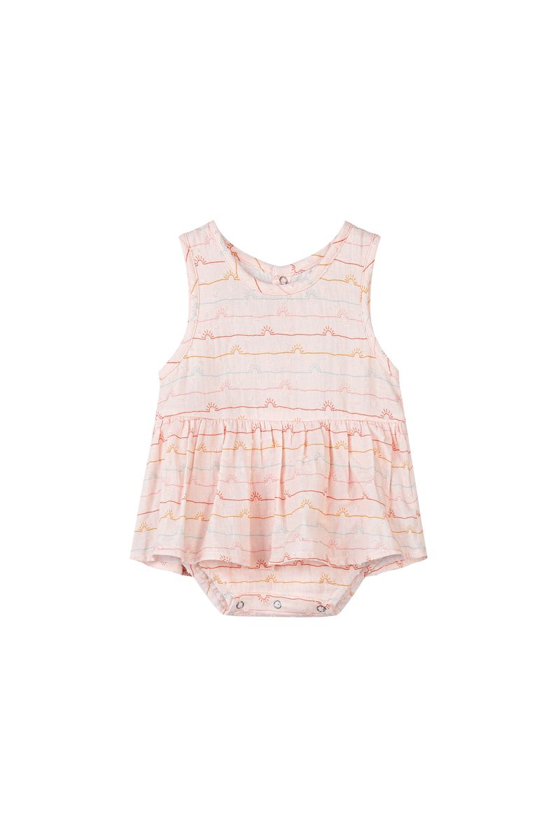 Vignette Nellie Onesie Dress / Sunset