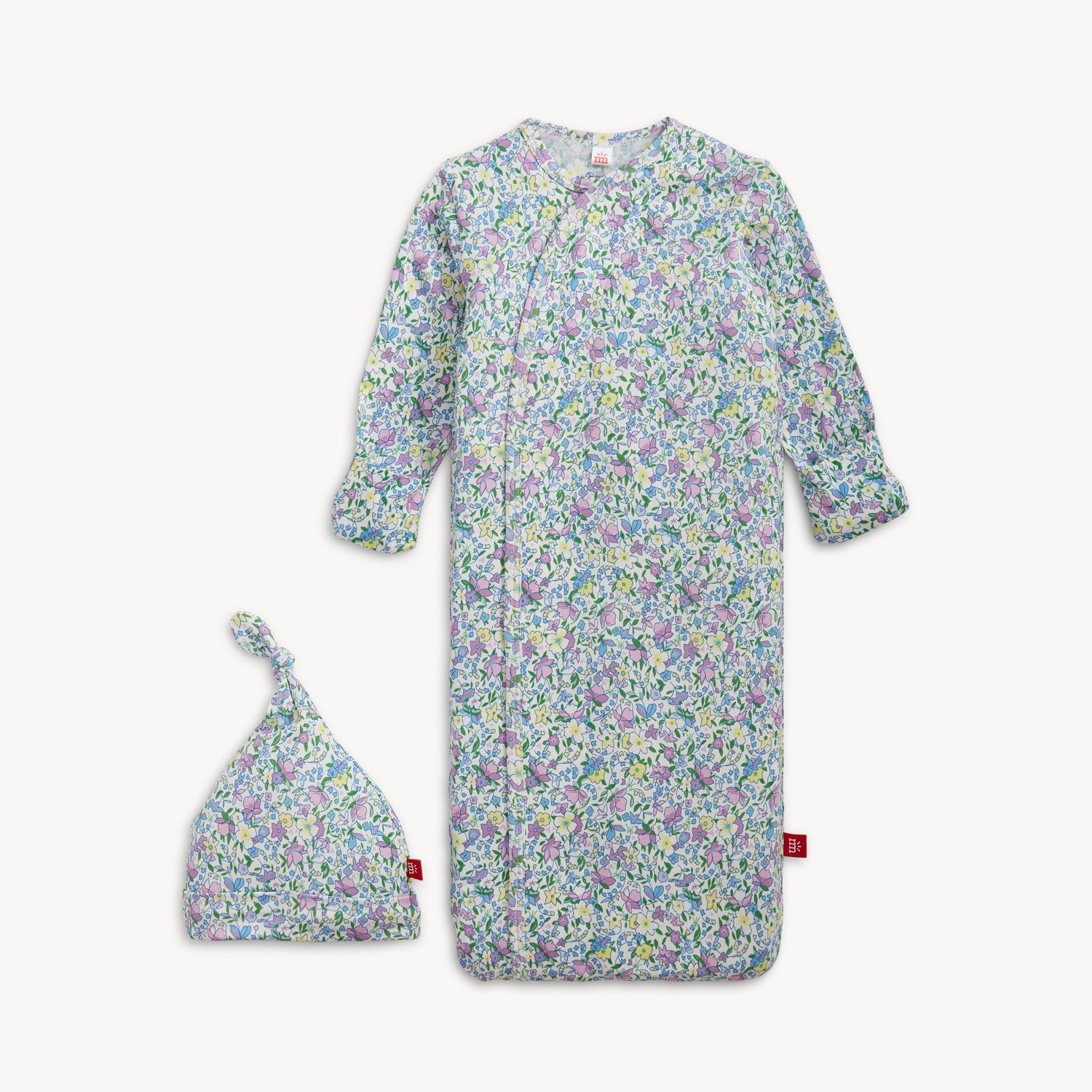 Magnetic Me Modal Magnetic Cozy Sleeper Gown & Hat / Lavinia