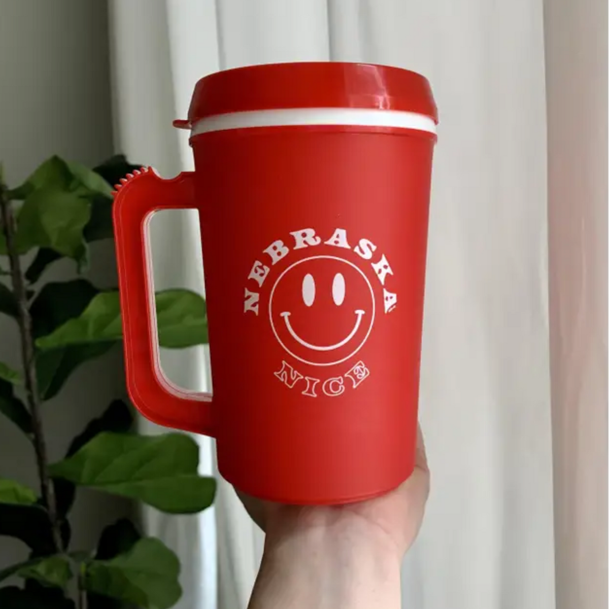 Nebraska Nice Red Mega Mug