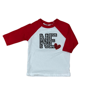 Leopard NE White/Red Raglan***